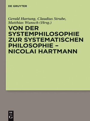 cover image of Von der Systemphilosophie zur systematischen Philosophie--Nicolai Hartmann